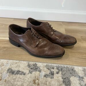 Calibrate Brown Leather Men's Dress Shoes